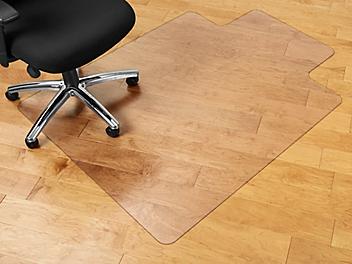 Hard Surface Chair Mat with Lip - 46 x 60", Clear H-2048
