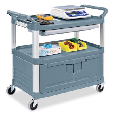 Rubbermaid® Service Cart with Cabinet