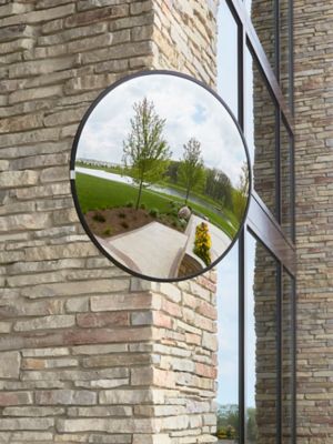 Jumbo Convex Safety Mirror - 30" Acrylic, Outdoor H-2076-O