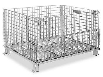 Collapsible Wire Container - 48 x 40 x 30 1/2" H-2090
