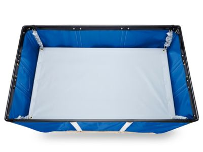 Vinyl Basket Truck - 24 Bushel, Blue H-2099BLU - ULINE