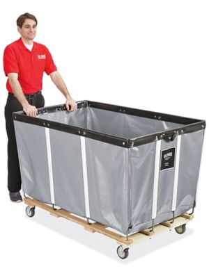 Vinyl Basket Truck - 24 Bushel, Gray H-2099GR