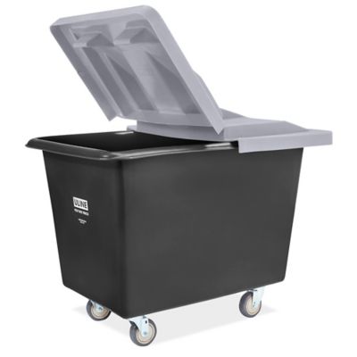 Poly Box Truck - 8 Bushel, Black H-2107BL - ULINE