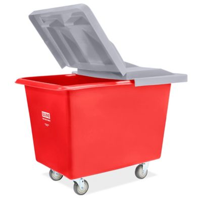 Poly Box Truck - 8 Bushel, Red H-2107R - ULINE