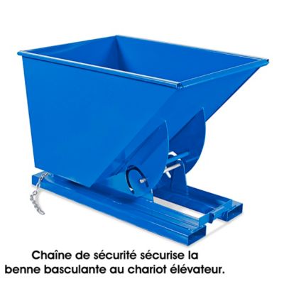  Benne basculante standard en acier – 1 verge cube