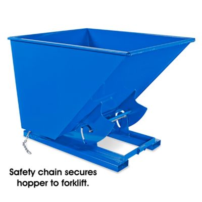  Heavy Duty Steel Dumping Hopper - 2 Cubic Yard