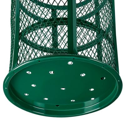 Wire Mesh Trash Can- 45 Gallon, Green H-2125G - ULINE