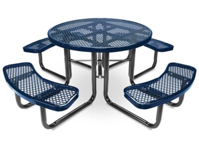  Table de pique-nique en métal – 46 po, circulaire