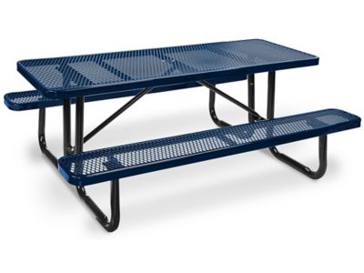  Table de pique-nique en métal – 6 pi, rectangulaire