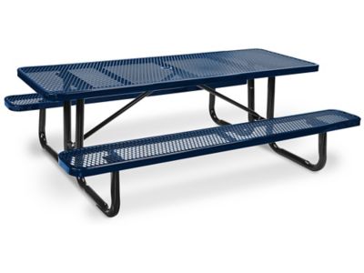  Table de pique-nique en métal – 8 pi, rectangulaire
