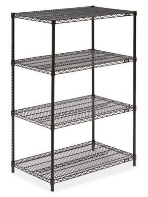 Black Metal Shelf – Industrial Shelving