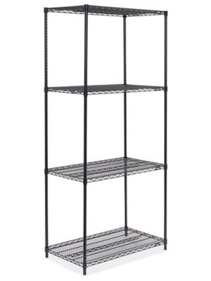 Black Wire Shelving Unit - 36 x 24 x 86" H-2132-86