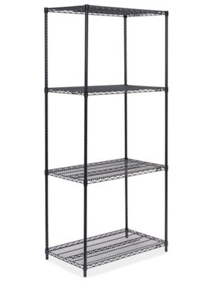 Black Metal Shelf – Industrial Shelving