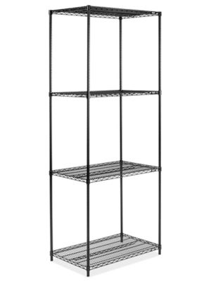 Black Wire Shelving Unit - 36 x 24 x 96" H-2132-96