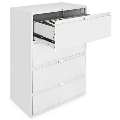 Jakaia 4-Drawer Lateral Filing Cabinet Latitude Run Color: White