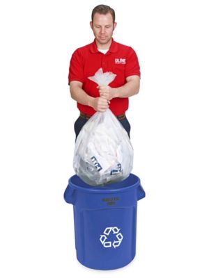 Rubbermaid® Brute® Recycling Container - 20 Gallon, Blue H-2175BLU