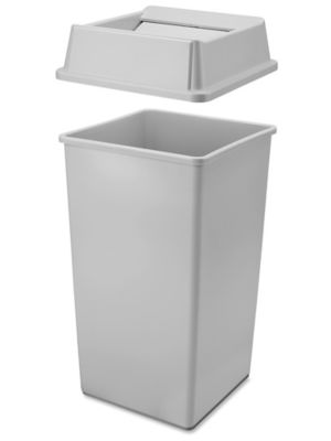 Trash Can Liners 50 Gal 3 mil Grey - #190679