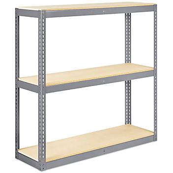 Wide Span Storage Rack - Particle Board, 60 x 18 x 60" H-2194