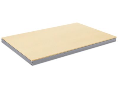Tablette supplémentaire pour rayonnages à grande portée – 72 x 48 po, panneau de particules