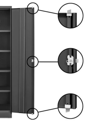 IDÉE STORAGE TALL ブラック　新品 Heavy Duty Storage Cabinet - 36 x 18 x 78