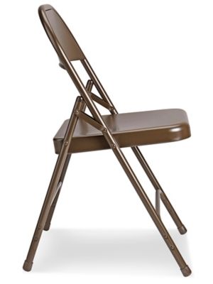 Deluxe Folding Chair - Brown H-2227BR - ULINE