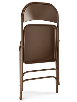 Brown metal folding clearance chairs