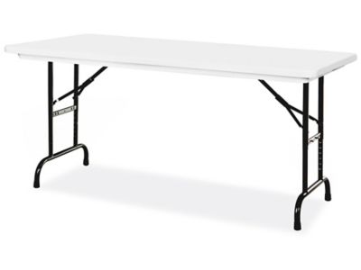  Deluxe Folding Table - 60 x 30", Adjustable Height