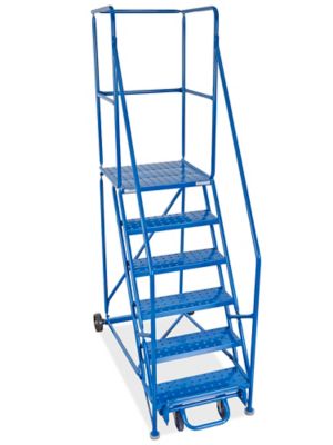 Rolling shop platform ladder