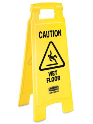 Rubbermaid® Wet Floor Sign - English H-2271 - Uline