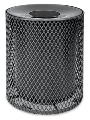  Thermoplastic Trash Can - 32 Gallon, Funnel Lid