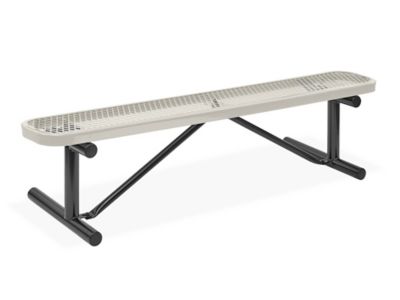 Metal Bench without Back - 6', Beige H-2295BE-P