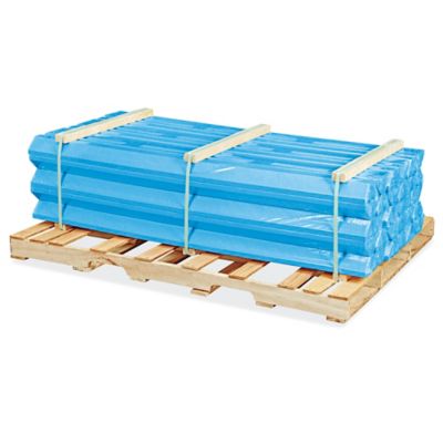 Parking Stop Skid Lot - 6', Plastic, Blue H-2309BLU-S