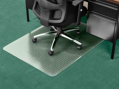 Carpet Chair Mat - No Lip, 45 x 53, Clear - ULINE - H-2044
