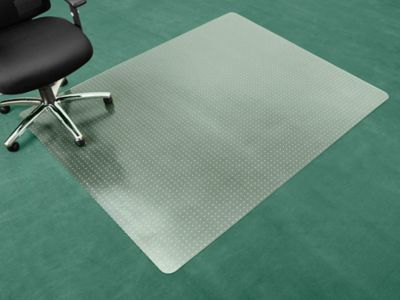 AiBOB Tapete para silla para suelos de alfombra de pelo bajo, plano sin  rizar, 36 x 48 pulgadas, tapetes alfombrados de oficina para sillas de