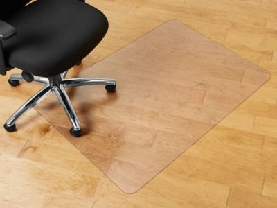 Ottomanson Hard Floor Chair Mat with Lip Clear Plastic Mat Protector, (36  x 48) - Bed Bath & Beyond - 18182938