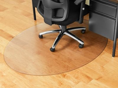 Hard Surface Chair Mat - No Lip, 46 x 60, Black H-9517 - Uline