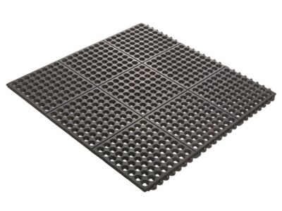 Serve Secure Red Rubber Floor Mat - Anti-Fatigue, Grease