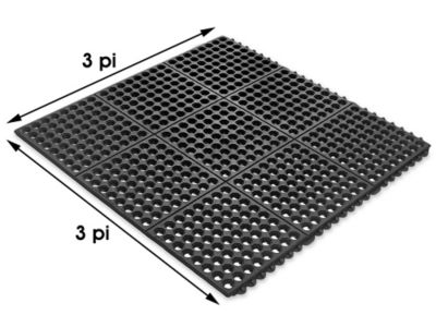 Tapis modulaire – 3 x 3 pi, drainage H-2341 - Uline
