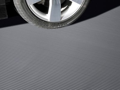 Garage Floor Mat - Rib, 7 1/2 x 17', Gray H-2345