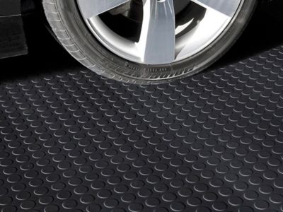 Garage Floor Mat - Coin, 8 1/2 x 22', Black H-2346BL