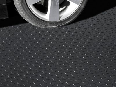 Garage Floor Mat - Diamond, 8 1/2 x 22', Black H-2347BL