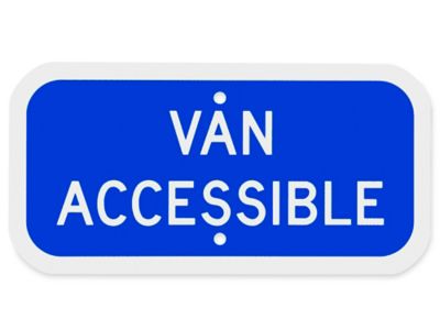 Enseigne de stationnement – « Van Accessible », 12 x 6 po