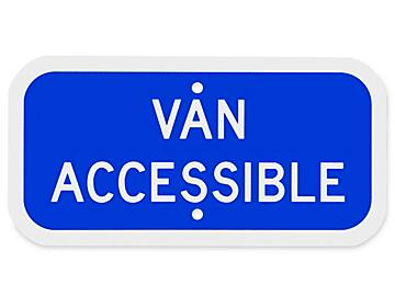 "Van Accessible" Parking Sign - 12 x 6"