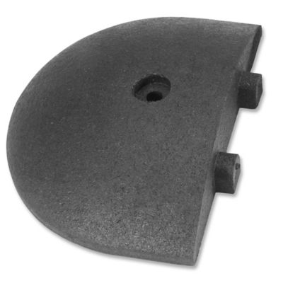 Rubber Speed Bump End Cap - 9 x 12 x 2" H-2395