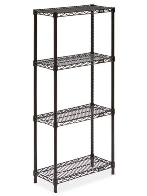 Black Wire Shelving Unit - 24 x 12 x 54" H-2420-54