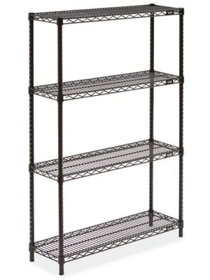 Black Wire Shelving Unit - 36 x 12 x 54" H-2421-54