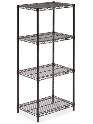 Black Wire Shelving Unit - 24 x 18 x 54" H-2423-54