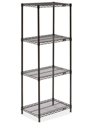 Black Wire Shelving Unit - 24 x 18 x 63" H-2423-63