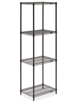 Black Wire Shelving Unit - 24 x 18 x 72" H-2423-72