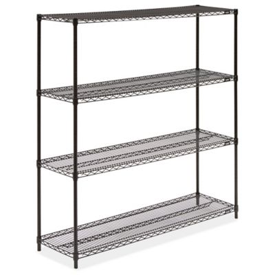 Black Wire Shelving Unit - 60 x 18 x 63" H-2424-63